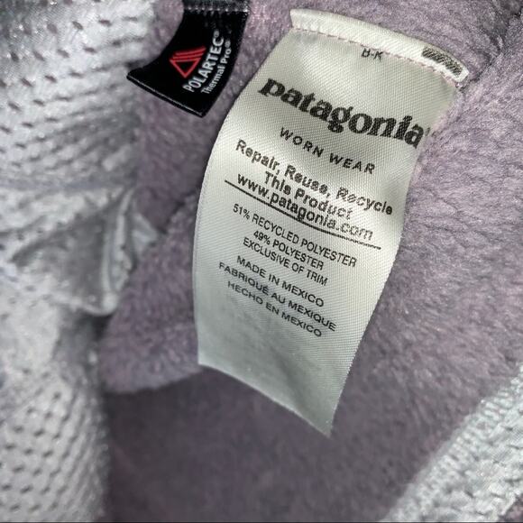 Patagonia Re-Tool Snap T Fleece Pullover Smokey Violet Purple sz XS - Picture 5 of 6